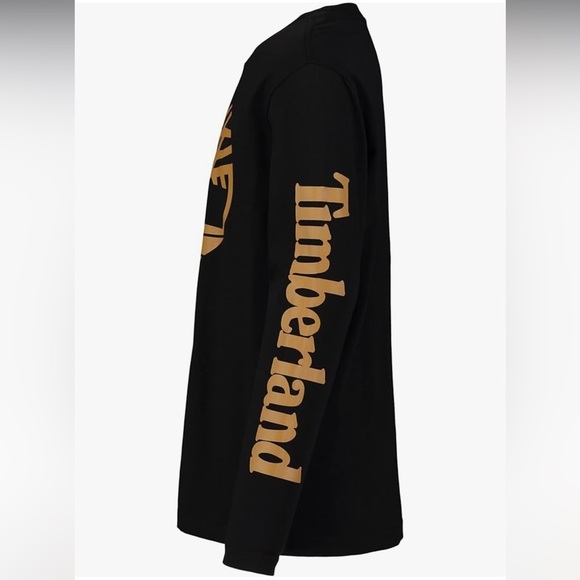 Timberland Boys' Long-Sleeve Crew Neck T-Shirt, Tee ahit, boys shirt - Picture 3 of 10